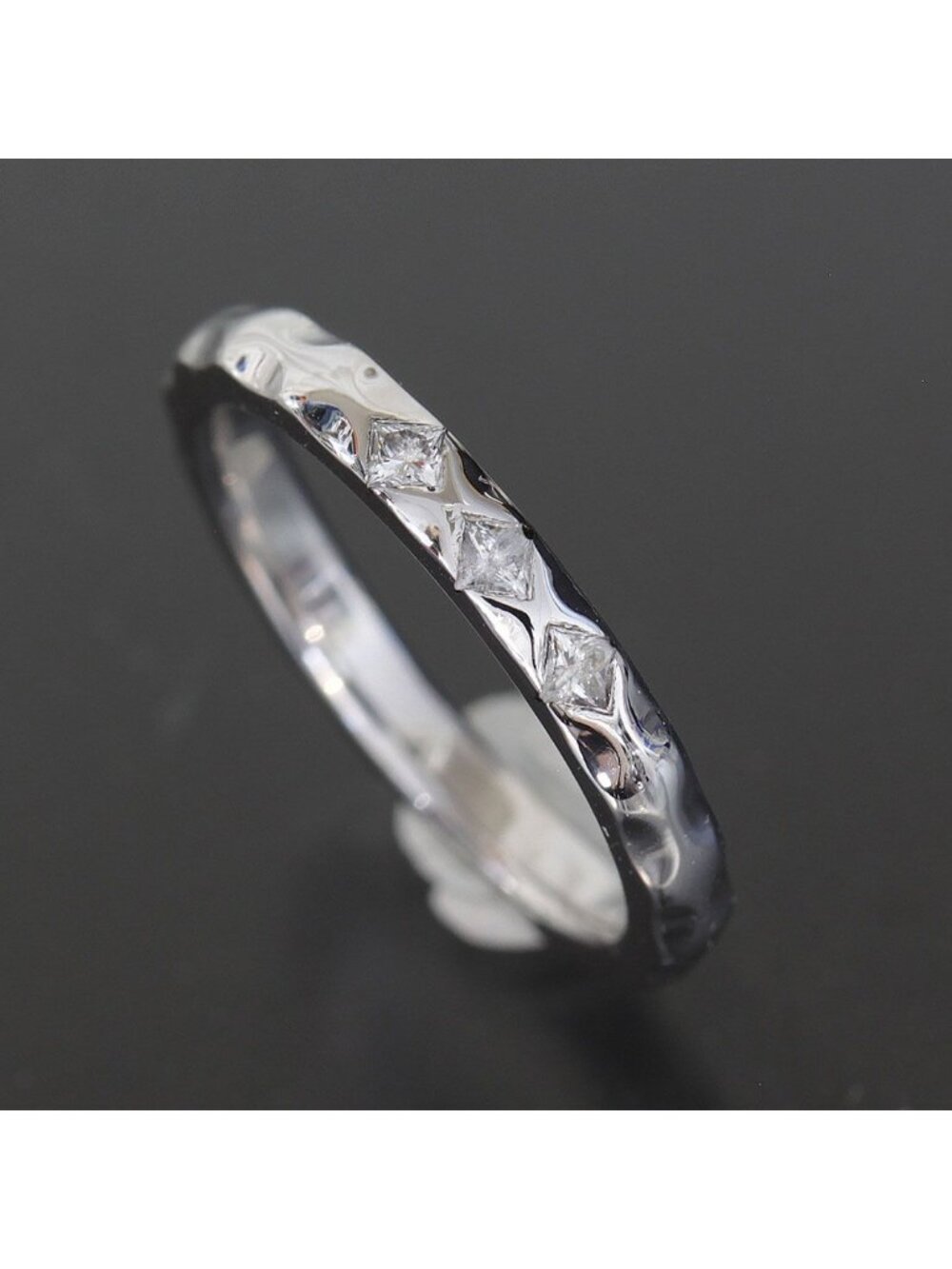 Louis Vuitton Diamond Ring Alliance Monogram 18k White Gold